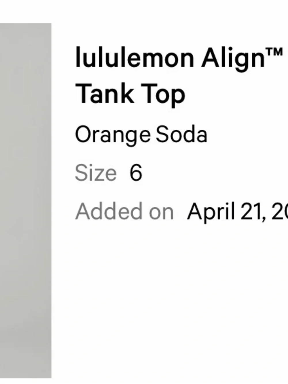 lululemon athletica sleeveless high